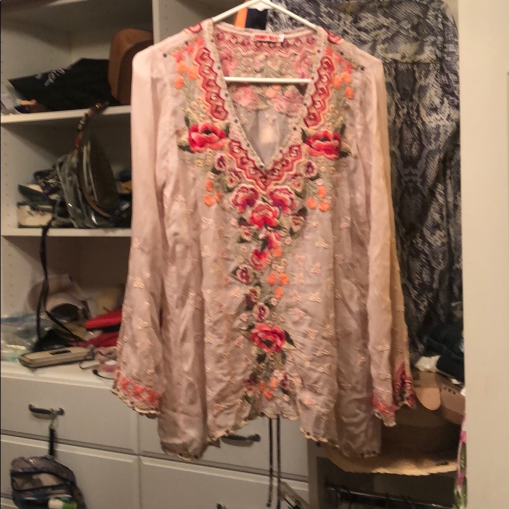 Johnny Was peasant blouse